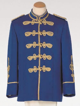 Husarenjacke blau gold aus der Uniformschneiderei arenz in Dernbach Husarenjacke blau gold